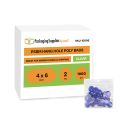 Hang Hole Reclosable Bags - 4" x 6" 2 Mil - 1000 Bags/Box