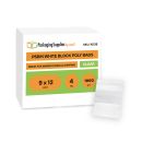White Block Reclosable Bags - 9" x 12" 4 Mil - 1000 Bags/Box