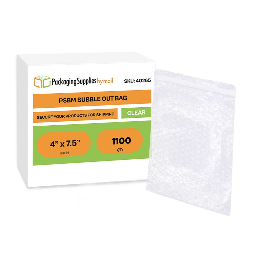Secure Seal Bubble Out Bags – 4x7.5" Self-Sealing Protective Pouches – 1100-Pack