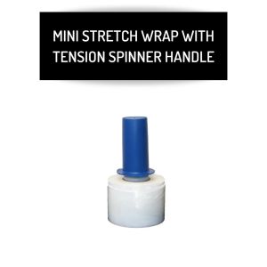 Mini Stretch Wrap with Tension Spinner Handle Pallets