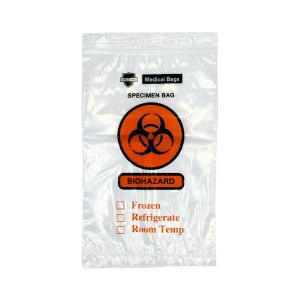 3 Wall Biohazard Specimen Bags