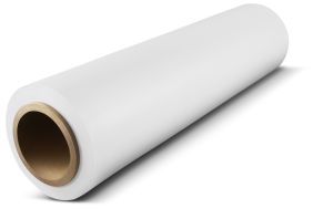Colored Hand Stretch Wrap - Tinted - White - 18” x 1500’ x 47 Ga – 4 Rolls = 1 Case  