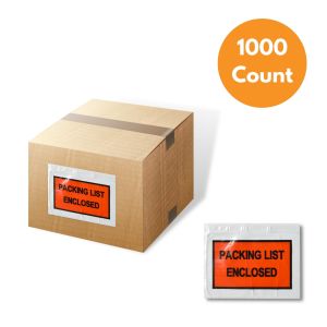 Full Face Packing List Envelopes - 5.5 x 10 Inch - 1000/Case