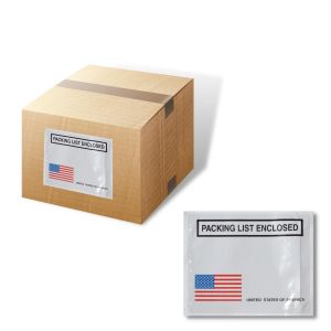 Packing List Envelopes – USA Flag Print 