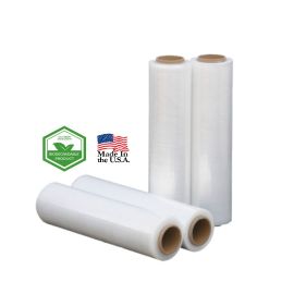 Cast Machine Stretch Wrap - Biodegradable - 80 Ga - 20" x 5000' - 40 Rolls/Pallet