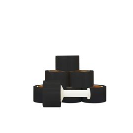 Black Mini Stretch Wrap - 3" x 1000' x 63 Ga - 18 Rolls/Case