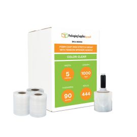 Cast Mini Stretch Wrap With Tension Spinner Handle 444 Qty 90 Gauge