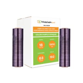 Colored Cast High Performance Hand Stretch Wrap Opaque Purple 192 Qty 63 Gauge