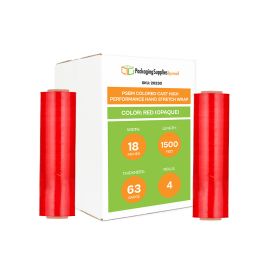 Colored Cast High Performance Hand Stretch Wrap Opaque Red 4 Qty