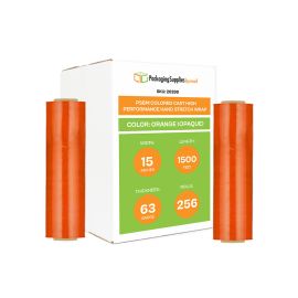 Colored Cast High Performance Hand Stretch Wrap Orange Opaque 256 Qty