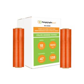 Colored Cast High Performance Hand Stretch Wrap Orange Tinted 128 Qty