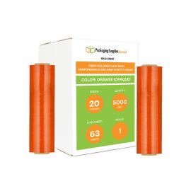 Colored Cast High Performance Machine Stretch Wrap Orange Opaque 1 Qty