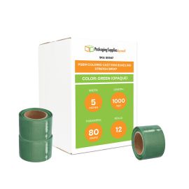 Colored Cast Mini Bundling Stretch Wrap Green Opaque 12 Qty