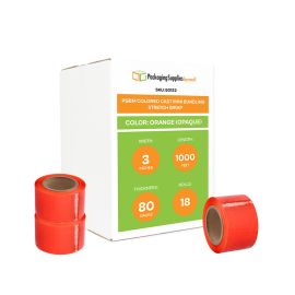 Colored Cast Mini Bundling Stretch Wrap Orange Opaque 18 Qty