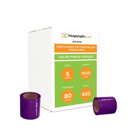 Colored Cast Mini Bundling Stretch Wrap Purple Opaque 432 Qty