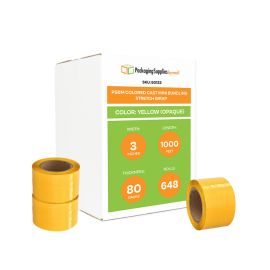 Colored Cast Mini Bundling Stretch Wrap Yellow Opaque 648 Qty