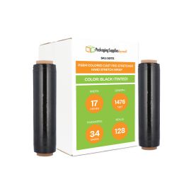 Colored Cast Pre Stretched Hand Stretch Wrap Black Tinted 128 Qty