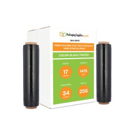 Colored Cast Pre Stretched Hand Stretch Wrap Black Tinted 256 Qty