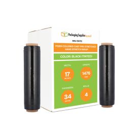 Colored Cast Pre Stretched Hand Stretch Wrap Black Tinted 4 Qty