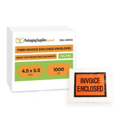 Invoice Enclosed Envelopes 1000 Qty 4.5 Inch x 5.5 Inch