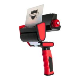 magnetic carton sealing tape dispenser with retractable blade