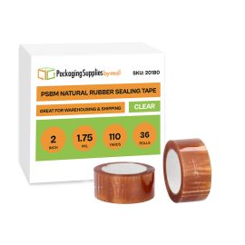 Natural Rubber Carton Sealing Tape 36 Qty 1.75 Mil