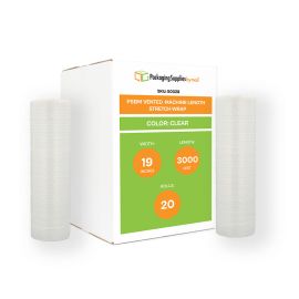 Vented Machine Length Stretch Wrap 20 Qty 19 Inches