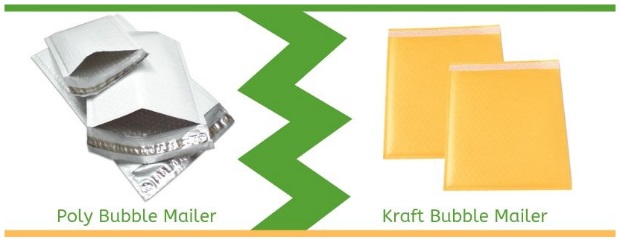 Poly Bubble mailers Vs Kraft Bubble Mailers