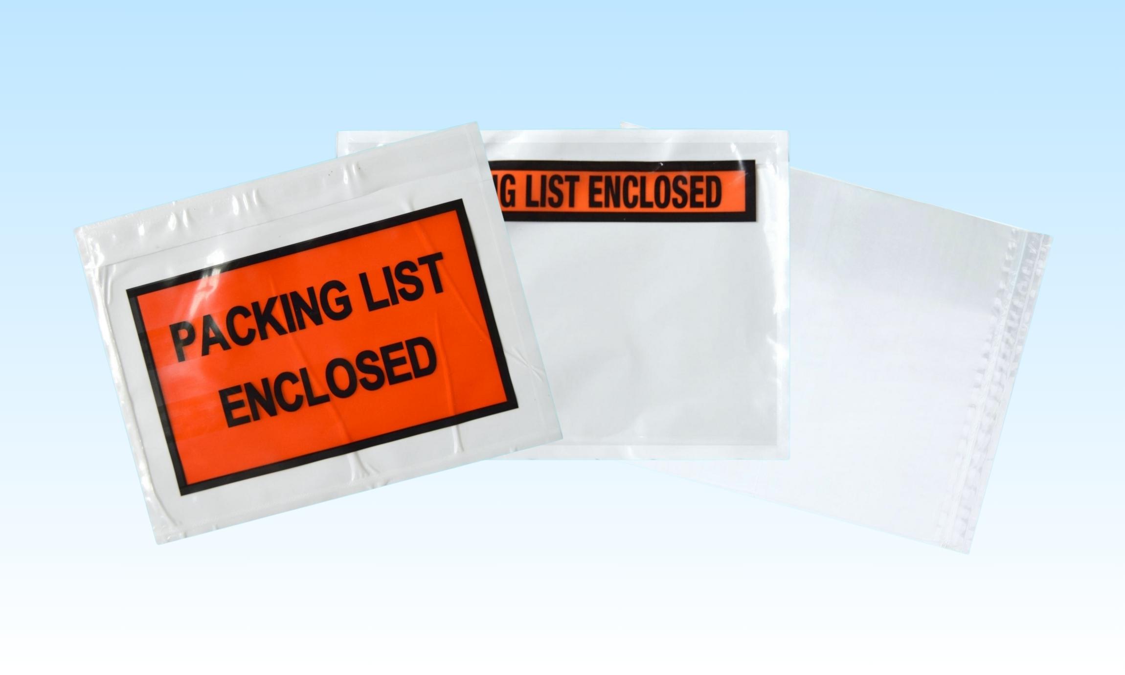 Packing List Envelope Product Guide