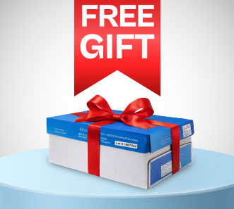 Free case of copy paper with purchase