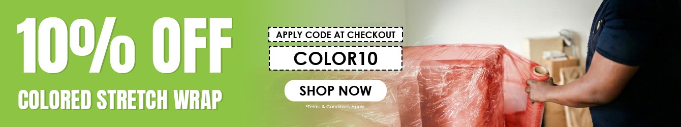 10% off Colored Stretch Wrap